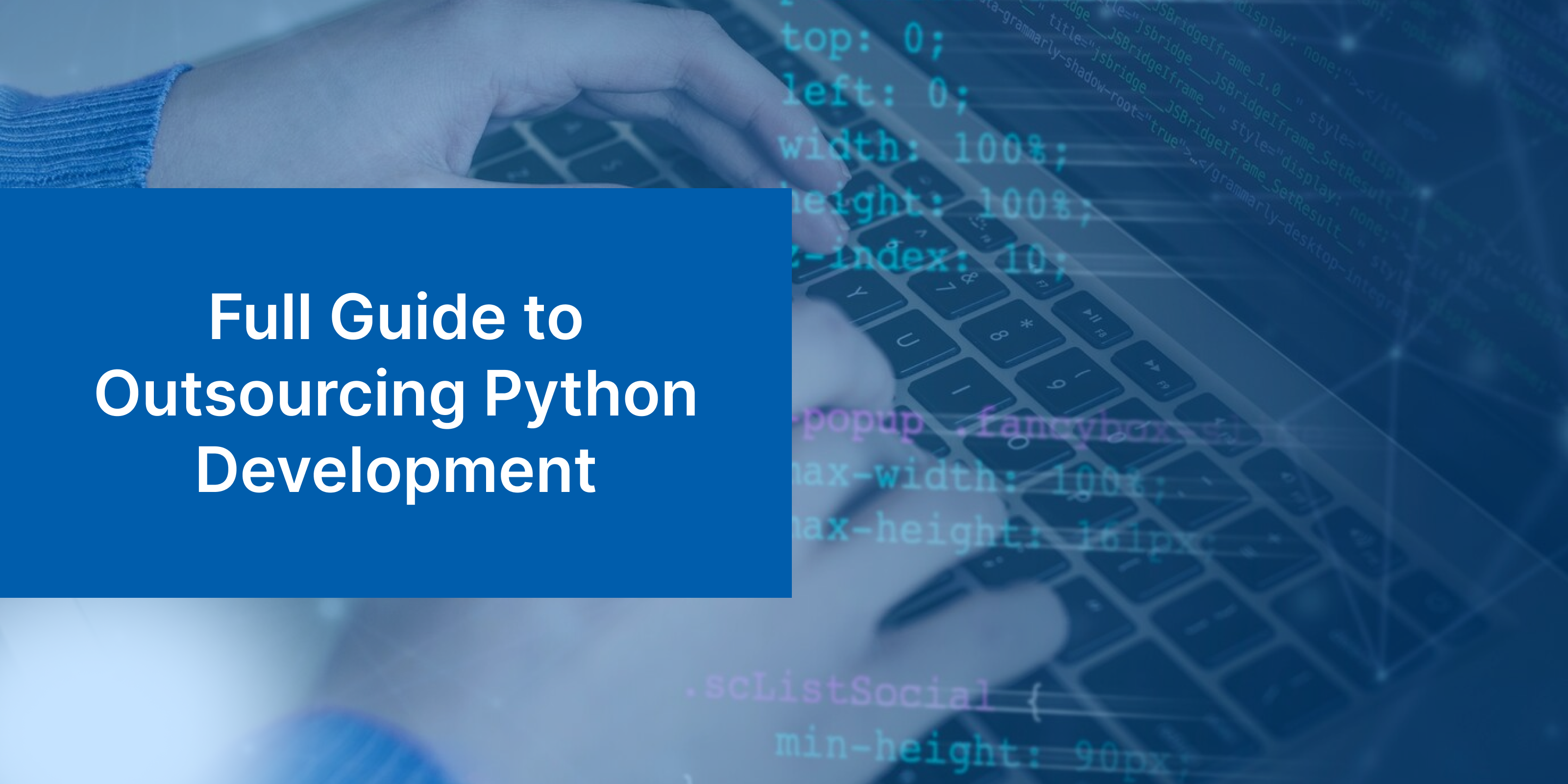 Banner Image For Outsourcing Python Development